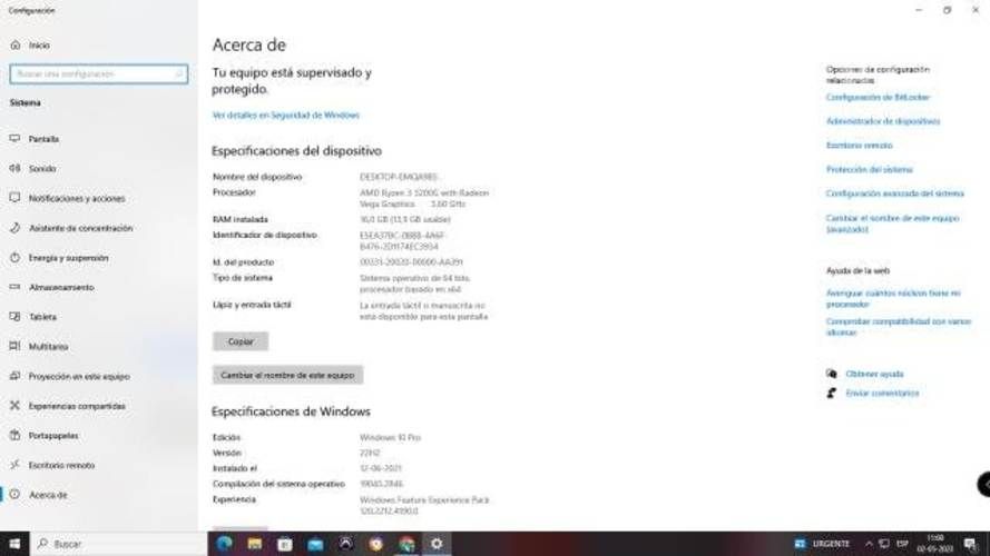 Pc semigamer amd ryze 3200g gpu integrada