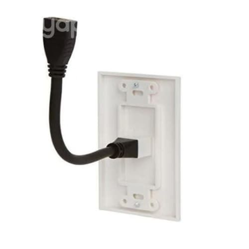 Placa a muro 1 puerto hdmi, v. 1.4, h/h, 10 cms