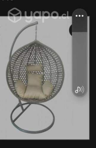 Silla huevo colgante