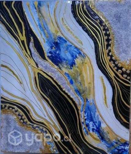 Cuadro Técnicas Mixtas acabado resina epóxica