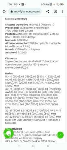 Celular Xiaomi 11 Lite NE US