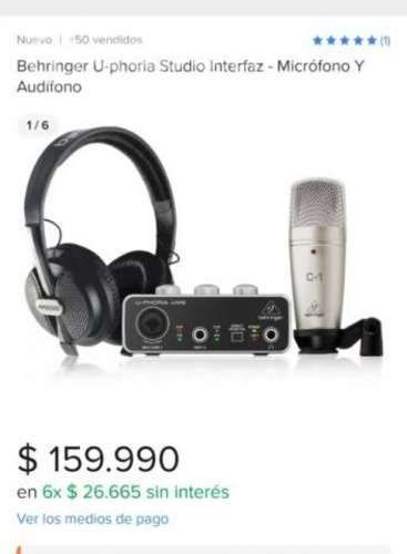 Bundle Micrófono U-phoria Studio