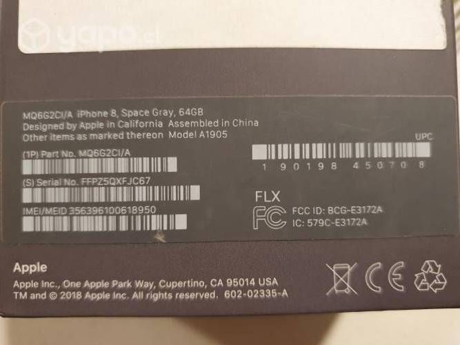 IPhone 8 64 GB muy poco uso