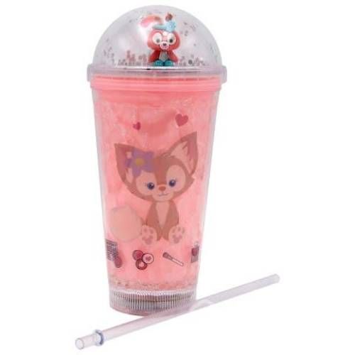 Vaso Diseño Coneja Rosa Fluor Con Glitter y Luz