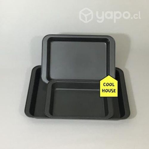 Ideal Pack de bandejas de hornear profundas