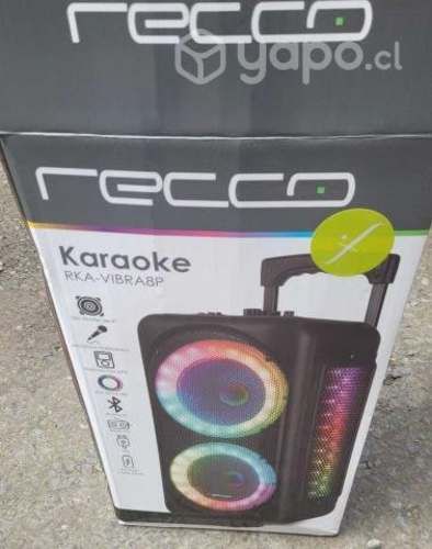 Parlante inalámbrico karaoke RECCO