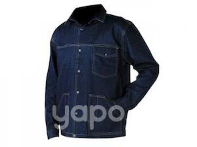 Casaca mezclilla trabajo soldador