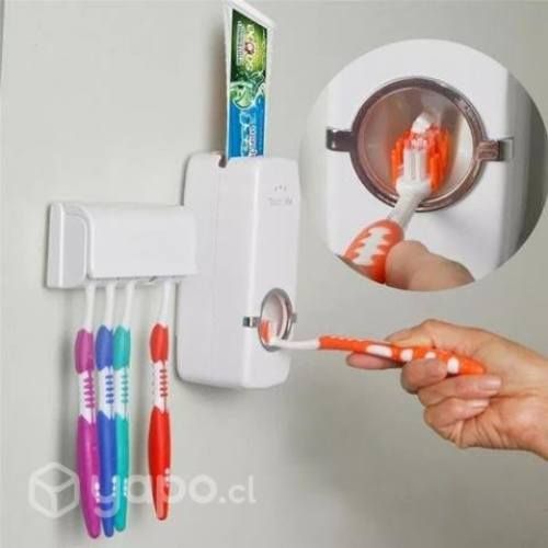 Dispensador Automático Pasta Dental +Porta cepillo