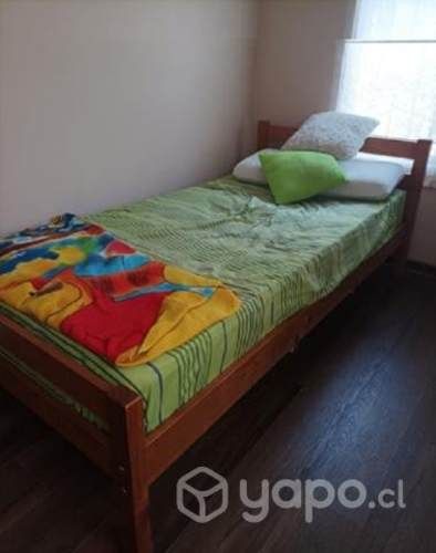 Cama 1 Plaza y Velador