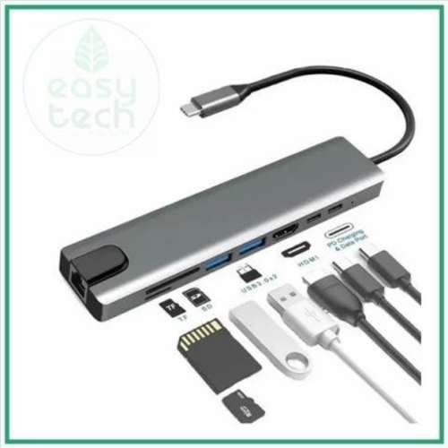 Hub USB-C para PC 8 en 1