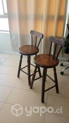 2 sillas bar taburete