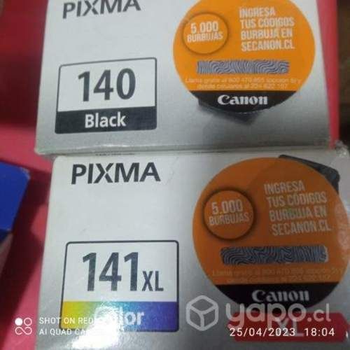 Packs de tintas canon diversos modelos originales