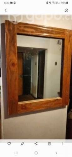Espejo pino oregon excelente estado
