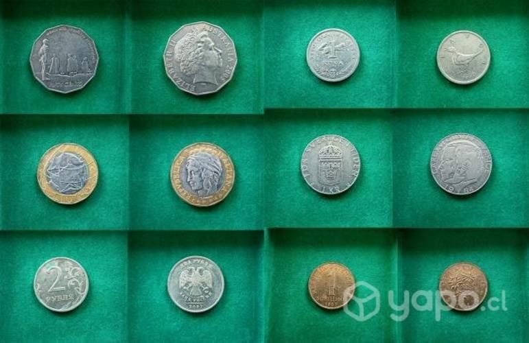 Colección de monedas extranjeras