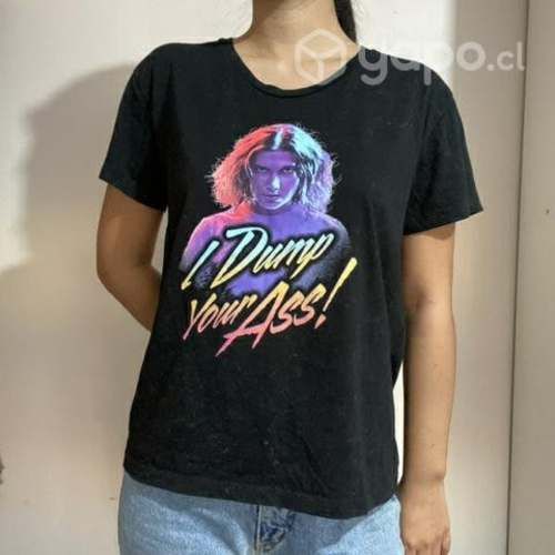 Polera Stranger Things Negra