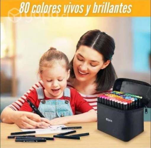 Plumones doble punta