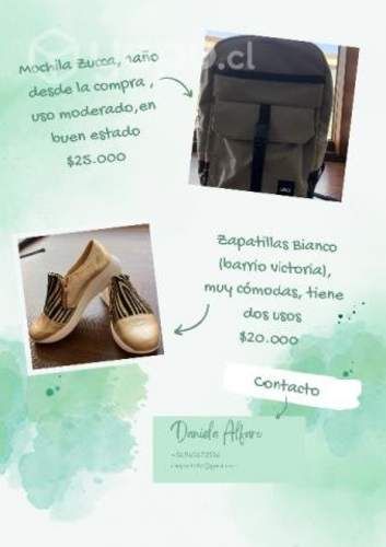 Mochila zucca y zapatillas