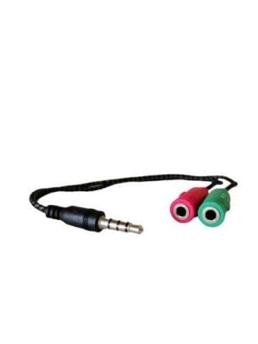 Cable de Audio de 3,5mm a 2 conector hembra
