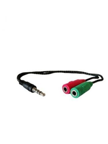 Cable de Audio de 3,5mm a 2 conector hembra