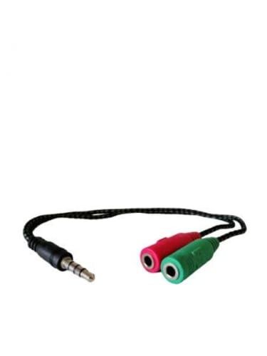 Cable de Audio de 3,5mm a 2 conector hembra