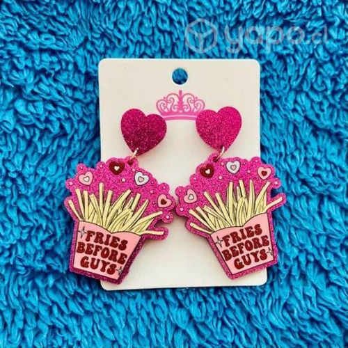 Aros de acrílico con diseño