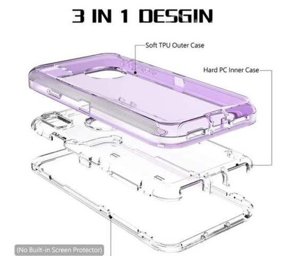 Carcasa Funda iPhone 3 en 1 Protectora
