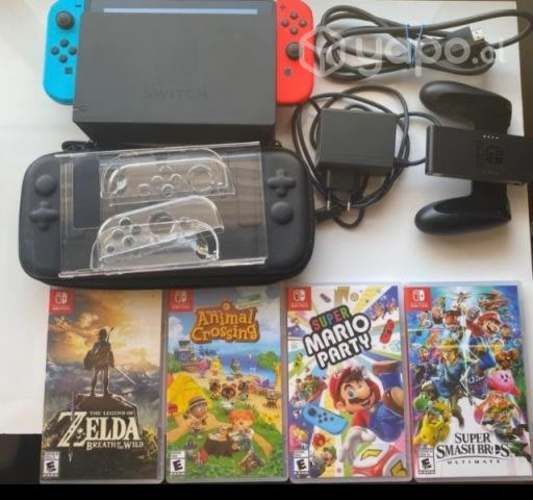 Nintendo switch 4 juegos