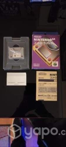 Controller pak original Nintendo 64 en caja