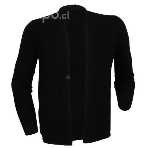 Chaleco XXXL Exclusivo Abierto Manga Larga Negro