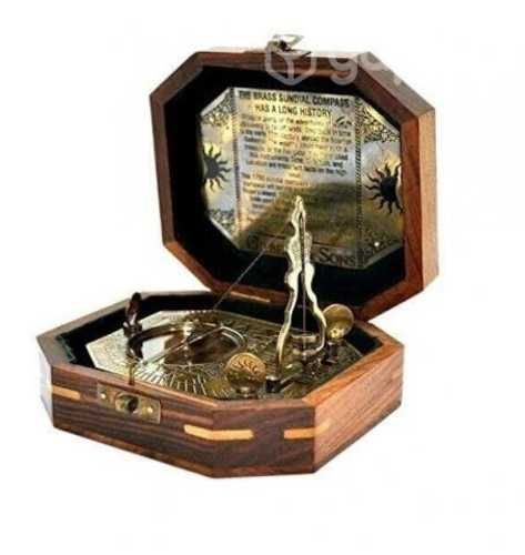 Brújula Náutica Con Péndulo Y Reloj De Sol, 1775,