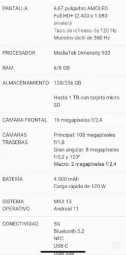 Xiaomi REDMI note 11 pro 5g