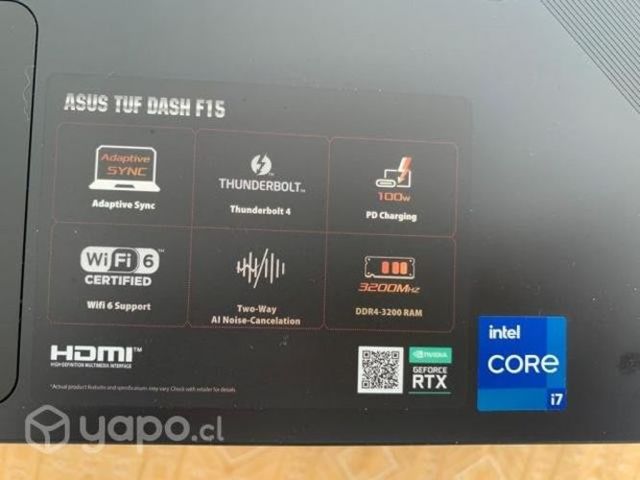 Notebook ASUS TUF DASH F15