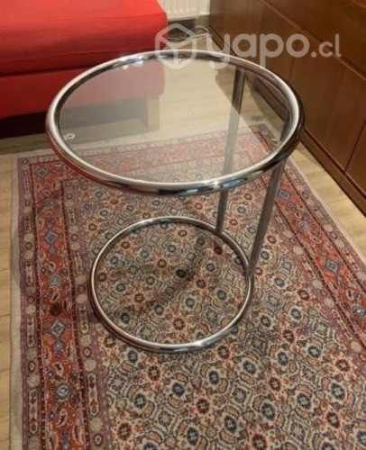 Mesa de apoyo de diseño con cubierta de vidrio