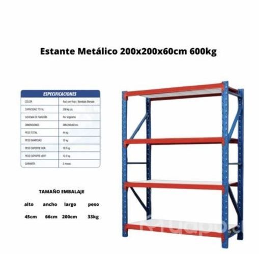 Rack Metálico Organizador Industrial Estante