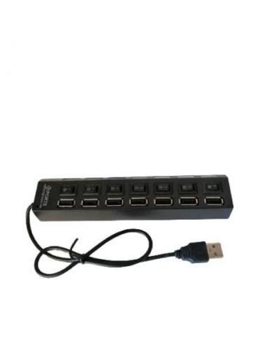 Hub 7 Puertos Multi Usb 2.0 Con Interruptor E Indi