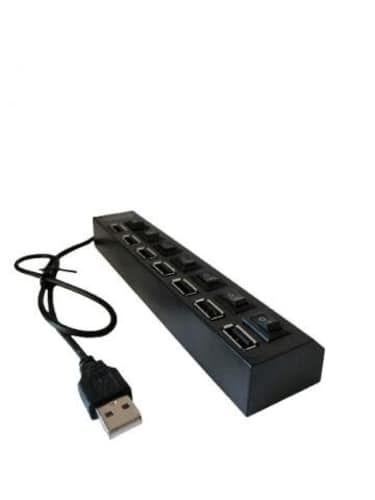 Hub 7 Puertos Multi Usb 2.0 Con Interruptor E Indi