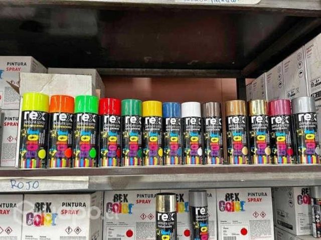 Pintura spray rex - variedades