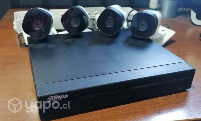 Kit de camaras con DVR, Disco duro y cableado