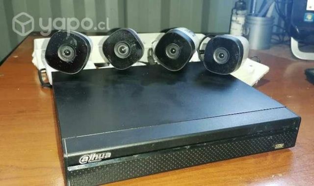 Kit de camaras con DVR, Disco duro y cableado