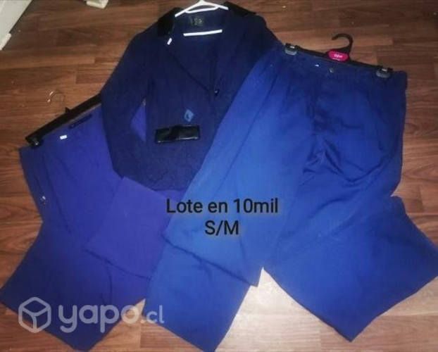 Lote, bleazer '2 pantalones de tela, M