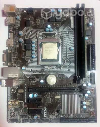 Placa + Procesador + Memoria + HDD y Tarjeta de Vi