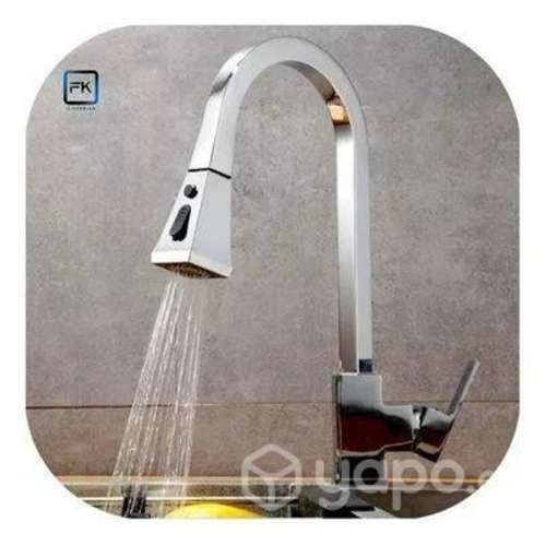 Llave Monomando Lavaplatos De Lujo Extensible