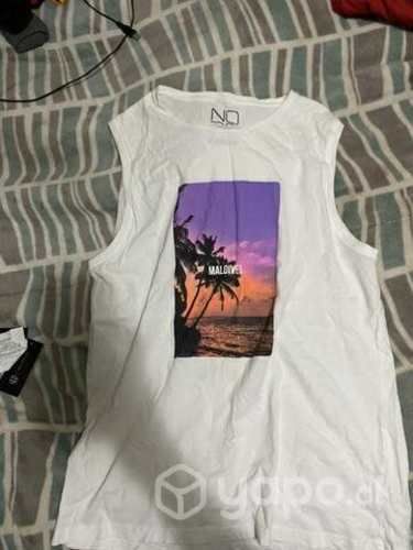 Polera sin Mangas Blanca L