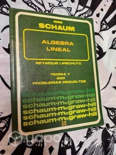 Álgebra Lineal, colección Schaum