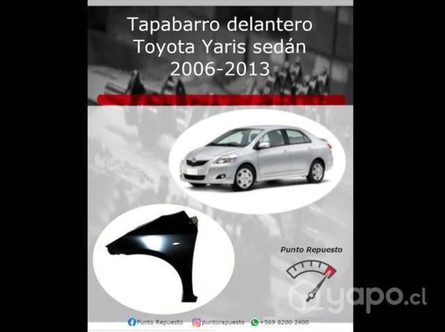Tapabarro delantero Toyota Yaris sedán 2006-2013