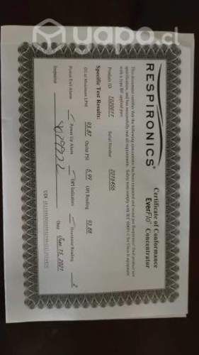 Máquina de oxígeno Respironics