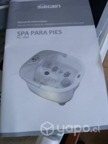 Spa para masajes pies ,9 lts nuevo de paquete