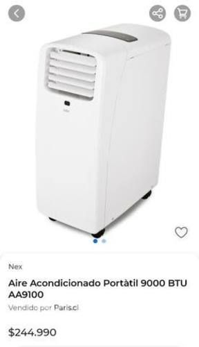 Aire acondicionado portátil 9000 BTU frío/calor