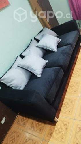 Sofa sitial antiguo bamqueta todo nuevo