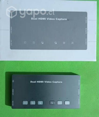 Capturadora doble HDMI a USB Switch de TV